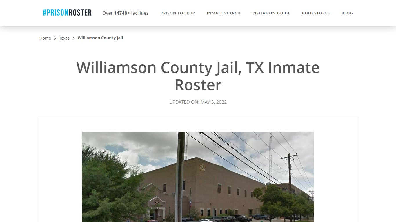 Williamson County Jail, TX Inmate Roster